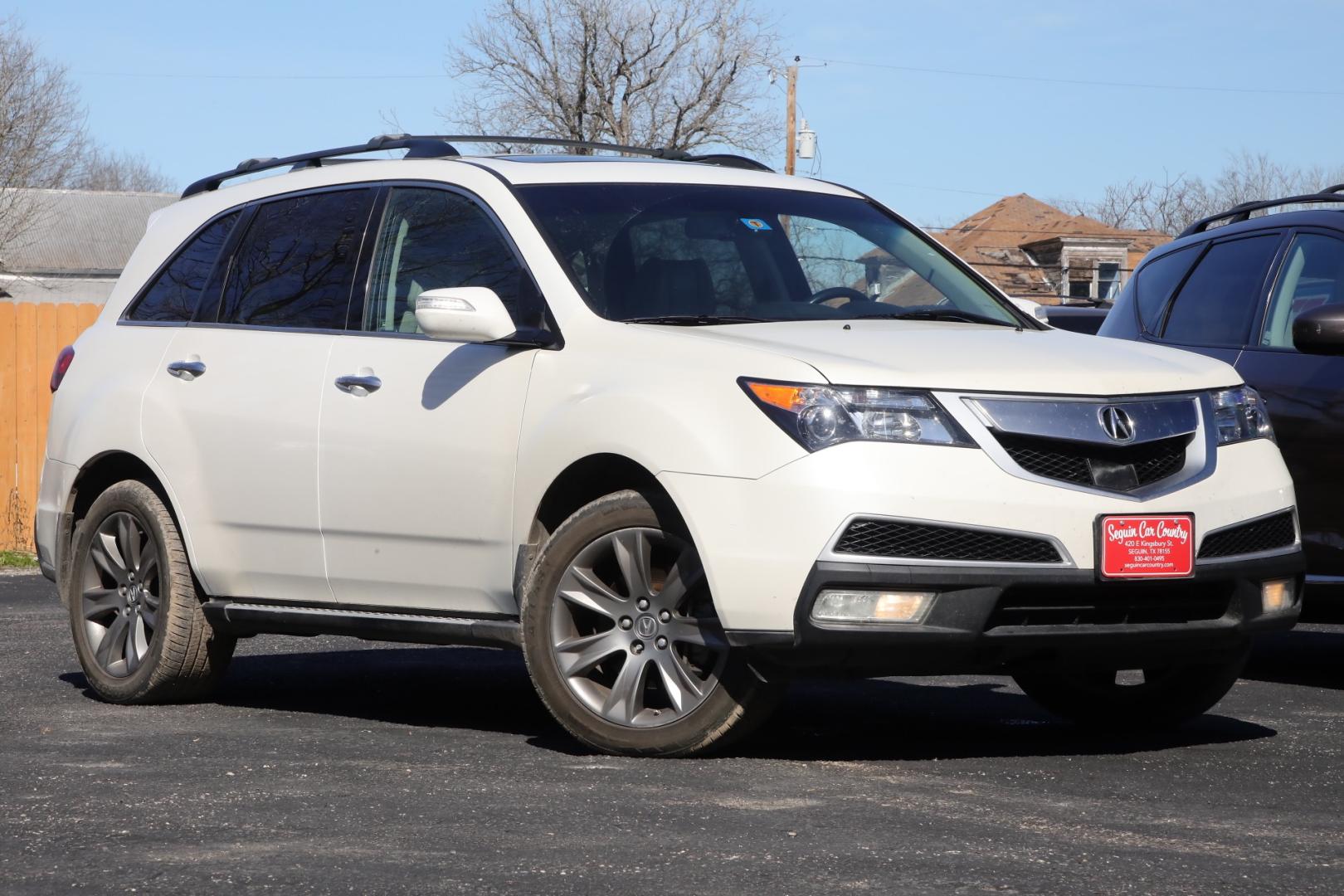 2011 WHITE ACURA MDX 6-Spd AT w/Advance Package (2HNYD2H79BH) with an 3.7L V6 SOHC 24V engine, 6-SPEED AUTOMATIC transmission, located at 420 E. Kingsbury St., Seguin, TX, 78155, (830) 401-0495, 29.581060, -97.961647 - Photo#0